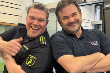 FeuerwehrWilli zu Besuch bei der BOS-Akademie