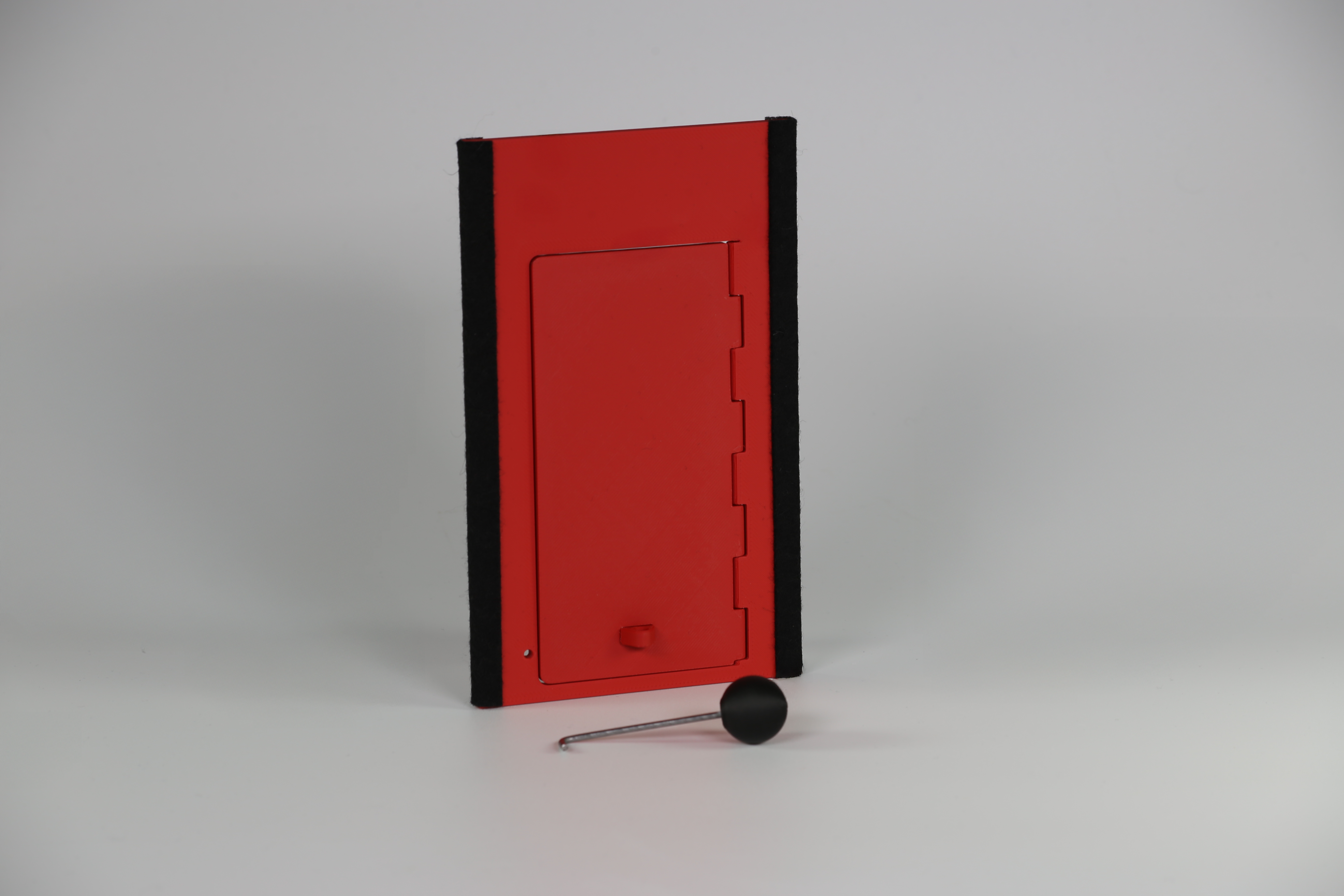 Außentür in rot Außentür in rot