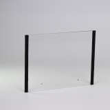 Doppelte Wand transparent mit Bohrung