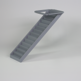 Gerade Treppe in grau