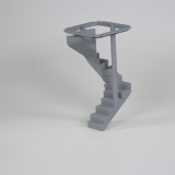 Wendeltreppe in grau
