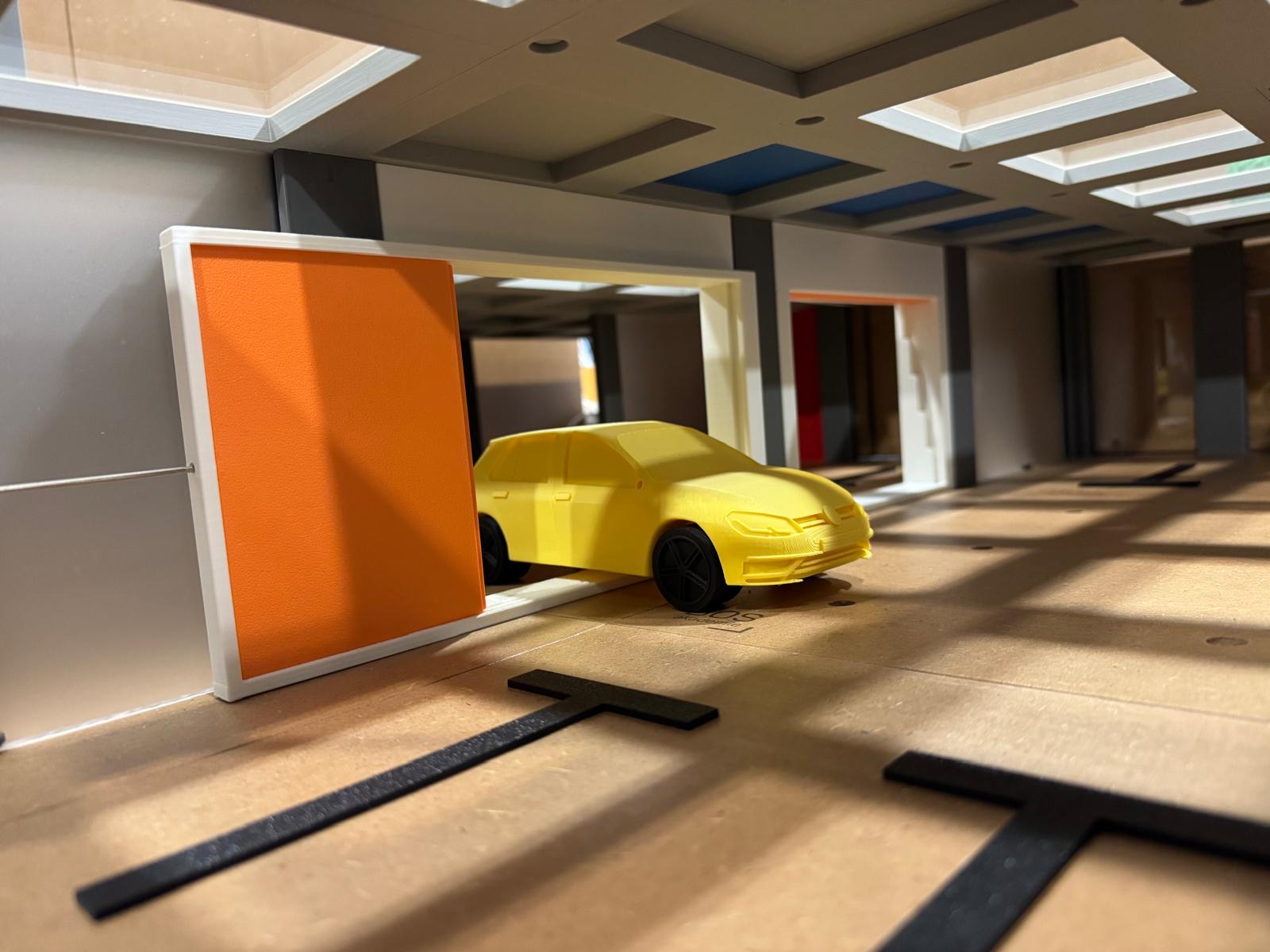 Taktik-Trainer Tiefgarage Innenansicht