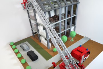 Drehleiter-Trainer mit dem Taktik-Trainer