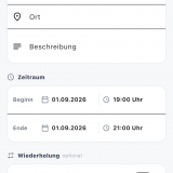 Erstellen eines neuen Termins